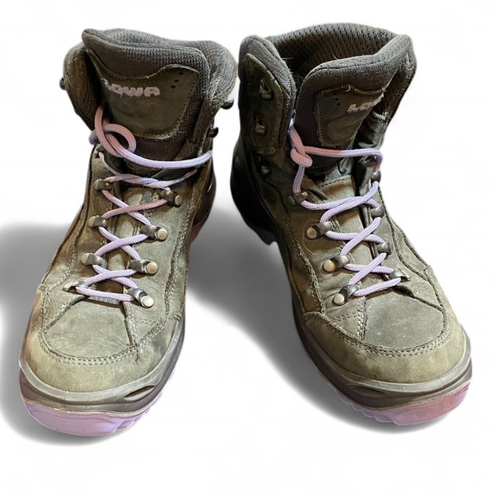 Lowa Women's Athletic lace-up Boots (Grey & Lavender)